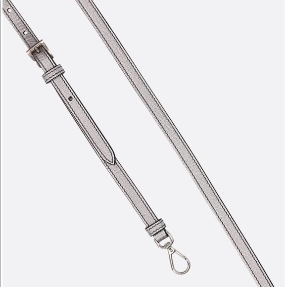 Prada Silver Mini Galleria Saffiano Bag - Picture 5 of 8